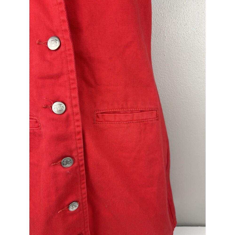 beginning boutique Corbin Red Denim halter Neck mini dress Size XS Or 2 NWT - Picture 5 of 10